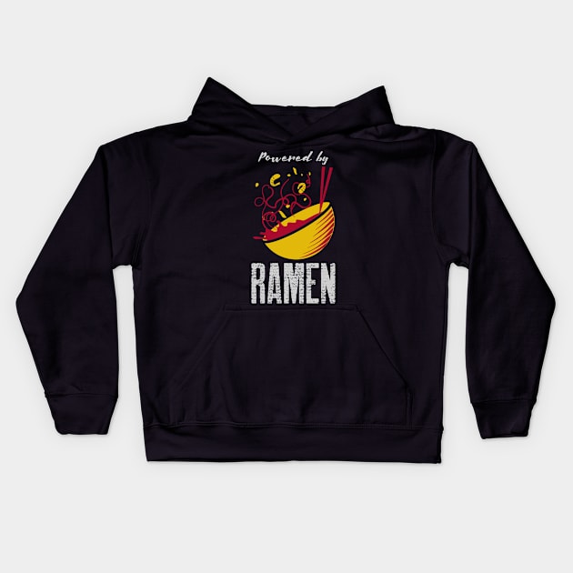 Powered by Ramen Kids Hoodie by Harry C